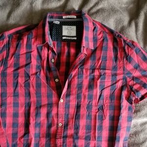 Short sleeve button up dress shirt